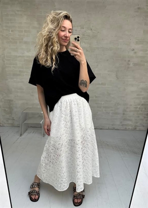 Cotton lace skirt White Stella Nova 